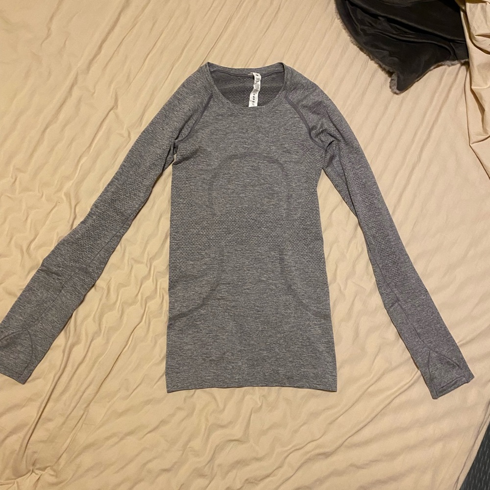 Long sleeve grey swiftly tech shirt size 0